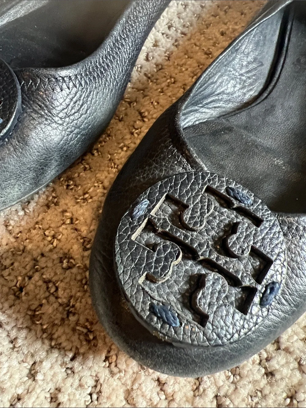 Tory Burch Reva ballet flat 9.5 navy